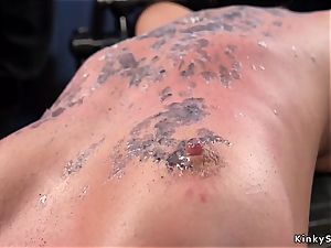 red-haired breezy gets waxed and cropped